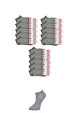 Gri Kadın Bilek Çorap 15 çift