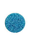 Dökme Cam Kum Boncuk (11/0) 2 mm - 60 Gram -  Şeffaf Camgöbeği - BNC058