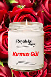 Doğal Özel Seri Kokulu Dekoratif Kavanoz Mum 210 cc - Kırmızı Gül Esansı - RYL