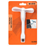 TAŞINABİLİR ESNEK BEYAZ USB MİNİ FAN SL-UF05 