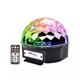 Disko Topu Bluetooth Kumandalı Led Kristal 