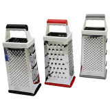 INOX DÖRTGEN - BÜYÜK METAL RENDE PLASTİK SAPLI 