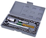 40 PARÇA  LOKMA TAKIMI PLASTİK KUTULU COMBINATION SOCKET WRENCH SET 