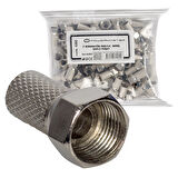 F KONNEKTÖR RG6/U4 18MM GENİŞ 100LÜ POŞET  - 