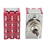 TOGGLE SWİTCH ON-OFF-ON Ø6MM 12P MTS-403 (IC-148D) 