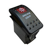 DENİZ FENERİ IŞIKLI 3P ON-OFF 12-24V MARIN SWITCH (IC-134M-S2) 