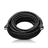 PLASTİK DÜZ SİYAH 10 METRE GOLD POŞETLİ HDMI KABLO 