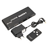G-538H 3 GİRİŞ 1 ÇIKIŞ HDMI SWITCHER TOPLAYICI METAL KASA ADAPTÖRLÜ 