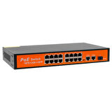 300W 10/100/1000 MBPS 16+3+SFP 16 PORT POE ETHERNET GIGABIT SWITCH 