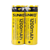 SUNKKO 3.7 VOLT 1200 MAH 17500 ŞARJ EDİLEBİLİR PİL  (TEKLİ) 