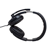HL-5351 3.5MM STEREO KABLOLU LEDLİ MİKROFONLU OYUNCU KULAKLIK SİYAH 