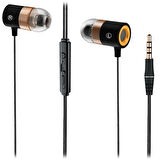 EH103 3.5MM JACKLI KABLOLU KULAK İÇİ MİKROFONLU SİYAH KULAKLIK 