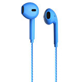 EH104BL 3.5MM JACKLI KABLOLU KULAK İÇİ MİKROFONLU MAVİ KULAKLIK 