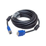 VGA KABLO 15 PİN 3+6 ERKEK/ERKEK 5M KUTULU 