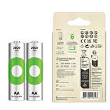 GP RECYKO E221 2 X 2600 MAH R6 AA PİLLİ PİL ŞARJ CİHAZI (GP-E221/270AHCER21-2GTLB2) 