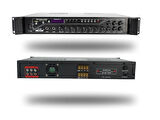 D-230 250 WATT 3 ZONE İKİ MİK GRŞ USB-BT 4/16-70-100V HAT TRAFOLU ANFİ 