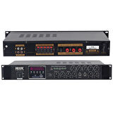 D-100 100 WATT USB-BLUETOOTH 5 ZONE HAT TRAFOLU ANFİ 