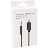 JH-023 IPHONE LIGHTNING TO 3.5 MM AUX STEREO ÇEVİRİCİ KABLO 