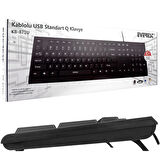 KB-871U SİYAH USB STANDART Q KLAVYE 