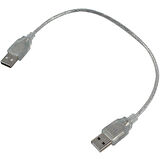 USB ERKEK-ERKEK KABLO 40 CM ŞEFFAF 