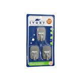 3PCS DİKDÖRTGEN - KOMPLE METAL  YAPIŞKAN ASKI  2KG TAŞIMA (4727)
