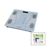 BLUETOOTH -VÜCUT ANALİZLİ DİJİTAL BASKÜL TERAZİ 180KG/50G YAĞ -SU -KAS ORAN -BMI -ODA ℃ TF-1075 (4727)