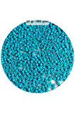 Turquaz Mavi Renk 4 mm Yaklaşık 660 adet / 60 gram Cam Boncuk Oya Yazma Bileklik ve Kolye