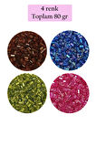 Kesme Cam Boncuk 2mm - 4 Renk - Toplam 80 Gram - BNC445