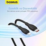 Baseus Akım Korumalı Ultra Hızlı 1.2Mt 20W Type-C İphone Şarj Kablo İphone 11 12 13 14 Pro Max Şarj