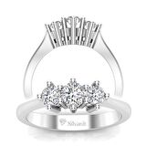 0,25 Karat Pırlanta Tria Yüzük