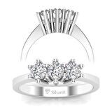 0,45 Karat Pırlanta Tria Yüzük