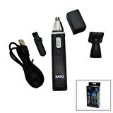 2IN1 BURUN - KULAK KIL ALMA - ENSE ÇİZİM USB SARJLI TRAŞ MAKİNESİ RD-3138  GO50608955820