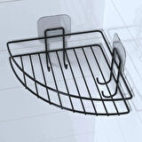 Yapışkanlı Banyo Köşeliği Kancalı Köşe Rafı Duş Şampuanlık Duvar Düzenleyici Organizer Raf  GO506089AP91YT5128