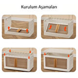 40X64X37CM 72L KATLANABİLİR SAKLAMA KUTUSU  GO506089MT-25883