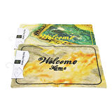 DESENLİ - WELCOME HOME   37X57CM   KAUÇUK PLASTİK  KAPI PASPASI  GO5060Gok210845