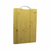 AHŞAP KOYU BAMBU KESİM PANOSU METAL KULPLU  GO50608456880