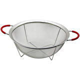 28CM TEL SEPET METAL SÜZGEÇ SİLİKON KILIFLI KULP METAL ÇERÇEVE - AYAK  GO5060Gok222986