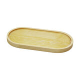OVAL   AÇIK RENK=SADE  AHŞAP YAĞDANLIK ALTLIK  25X12.5CM  GO5060Gok223031