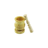 ORTA BOY  LÜX AHŞAP HAVAN SARIMSAK DÖVECEK Ç: 7.3CM--D: 6.5CM--Y: 10.5CM FİLELİ AMBALAJ  GO5060Gok223024