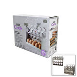 30 HAZNELİ BUZDOLABI YUMURTA ORGANİZERİ YAYLI KATLANIR RAF - ZAMAN KAYIT FONKSİYONU  GO50607635780