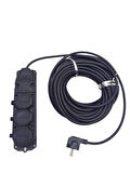 3LÜ 20 MT UZATMA KABLOSU ÇANTALI KAUÇUK PRİZ 3X1.5 CCA KABLO  GO50605084970