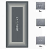 Sihirli Süper Su Emici Kaymaz Tabanlı Uzun Paspas 40*120 cm (5060)