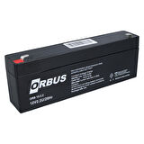 ORBUS 12 VOLT - 2.2 AMPER YATIK UZUN AKÜ (176 X 61 X 33 MM) (5060)