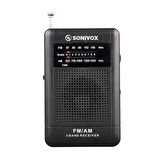 SİYAH RENK CEP TİPİ ANALOG FM RADYO VS-R115 (5060)