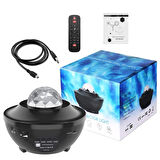 BLUETOOTH DESTEKLİ ANİMASYONLU ŞARJLI UFO TİP DİSKO TOPU (5060)