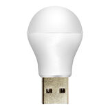5 VOLT - 1 AMPER USB LED LAMBA BEYAZ (5060)