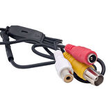 3.6MM 800 TVL 1/4 SENSOR SES ÇIKIŞLI SİYAH VİDA MODEL MİNİ KAMERA (5060)