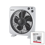 12 İNÇ  KUTU FAN  VANTİLATÖR  3 KADEME HIZ   5 PLASTİK KANAT  40W   60DK.ZAMAN AYARLI  MTR-F620 (5060)