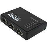 5 GİRİŞ 1 ÇIKIŞ HDMI SWITCHER TOPLAYICI KUMANDALI ADAPTÖRSÜZ (5060)