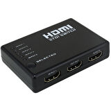 5 GİRİŞ 1 ÇIKIŞ HDMI SWITCHER TOPLAYICI KUMANDALI ADAPTÖRSÜZ (5060)